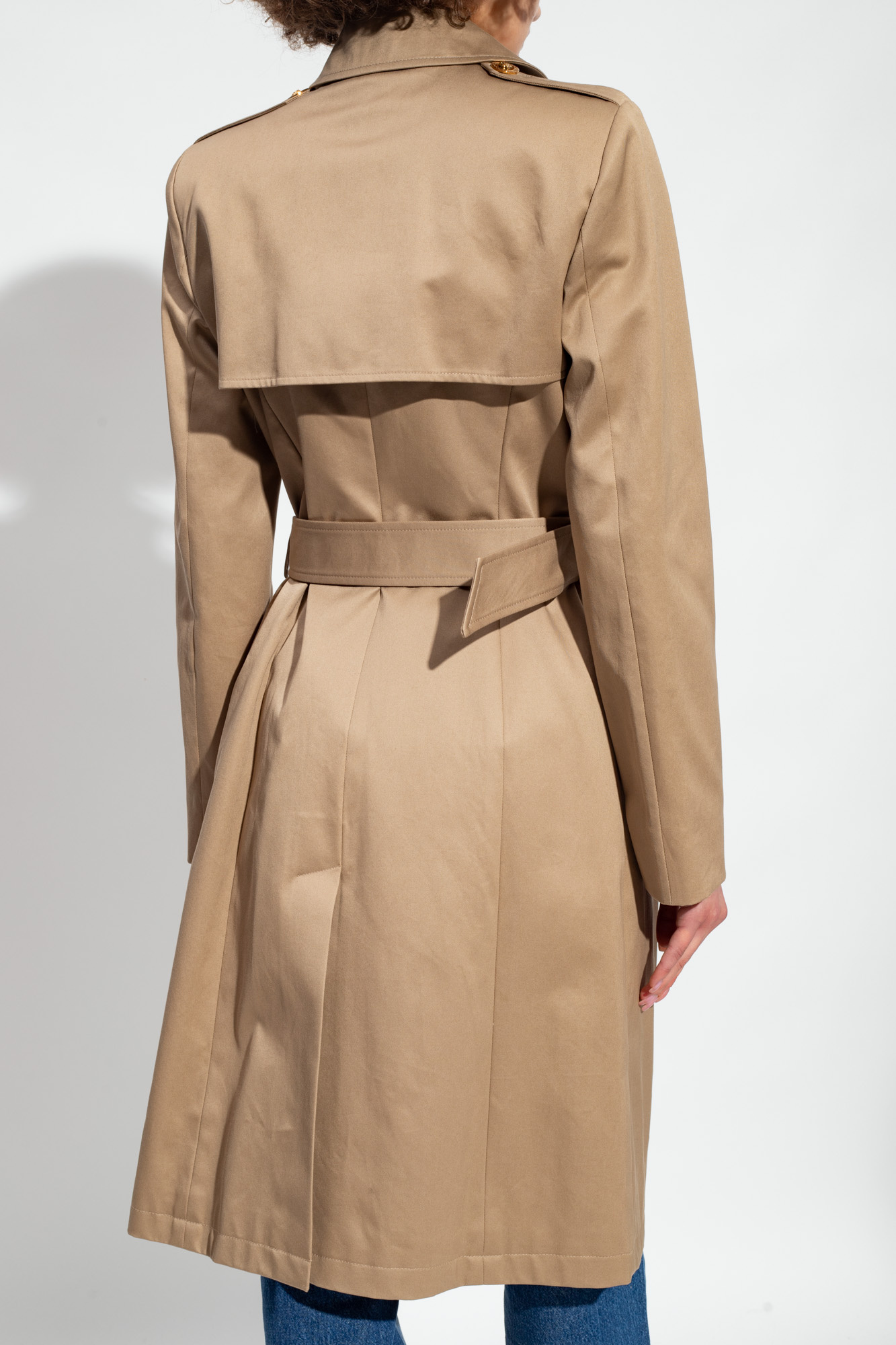 Beige Cotton trench coat Versace - SchaferandweinerShops GB